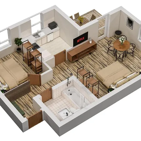 Appartement C&s Living I Terrasse I Kueche I Parkplatz I Radweg Tauberbischofsheim